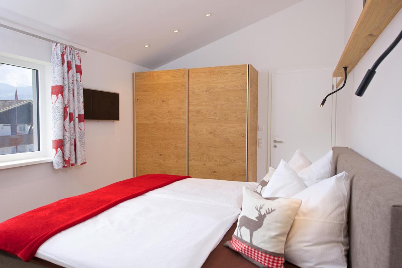 5 Sterne Ferienwohnung Hochgratblick Mit Schwimmbad Und Sauna Oberstaufen Dış mekan fotoğraf
